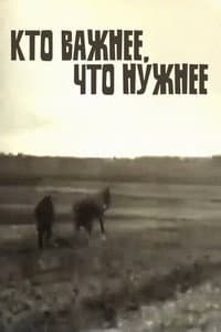 Who's More Important, What's More Necessary